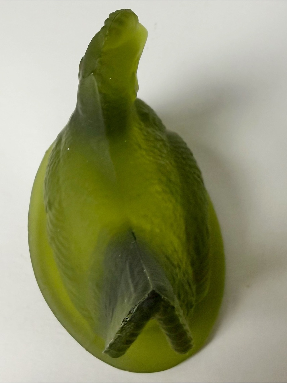 Vintage Westmoreland Green Satin Glass Hen On Nest Mini 3 1/2” - Picture 3 of 14